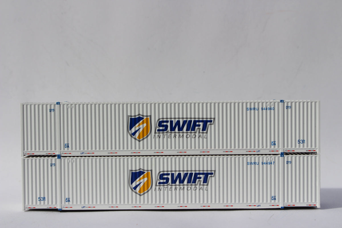 Swift (shield logo) 8-55-8 Corrugated 4VI container. JTC# 537027 SOLD OUT (537027) exact product view 1