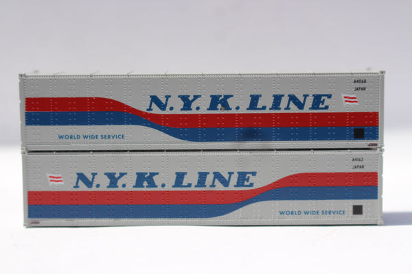 NYK Line (Early ribbon) 40' Standard height (8'6") Smooth-side containers. (405695) exact product view 1
