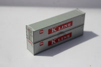 K-LINE 40' Standard height (8'6") Smooth-side containers, Set #3 . JTC # (405697) exact product view 1
