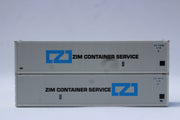 ZIM 40' Standard height (8'6") Smooth-side containers, set #2 JTC# (405691) exact product view 1