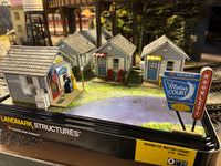 Woodland Scenics BR5877 actual O scale Moonlite Motor Court – Built & Ready 1
