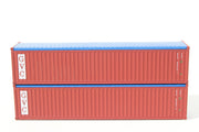 GVC (brown) 40' Canvas/Open top container N scale - corrugated sides - JTC# 402002 SOLD OUT (402002) exact product view 1
