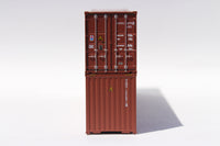 HAPAG LlOYD (Brown w/Hamburg Sud reporting marks), High Cube corrugated side steel containers. JTC # (405185) exact product view 3