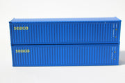 SEACO (blue) 40' Canvas/Open top Magnetic container - corrugated-side. JTC# 402004 SOLD OUT (402004) exact product view 1