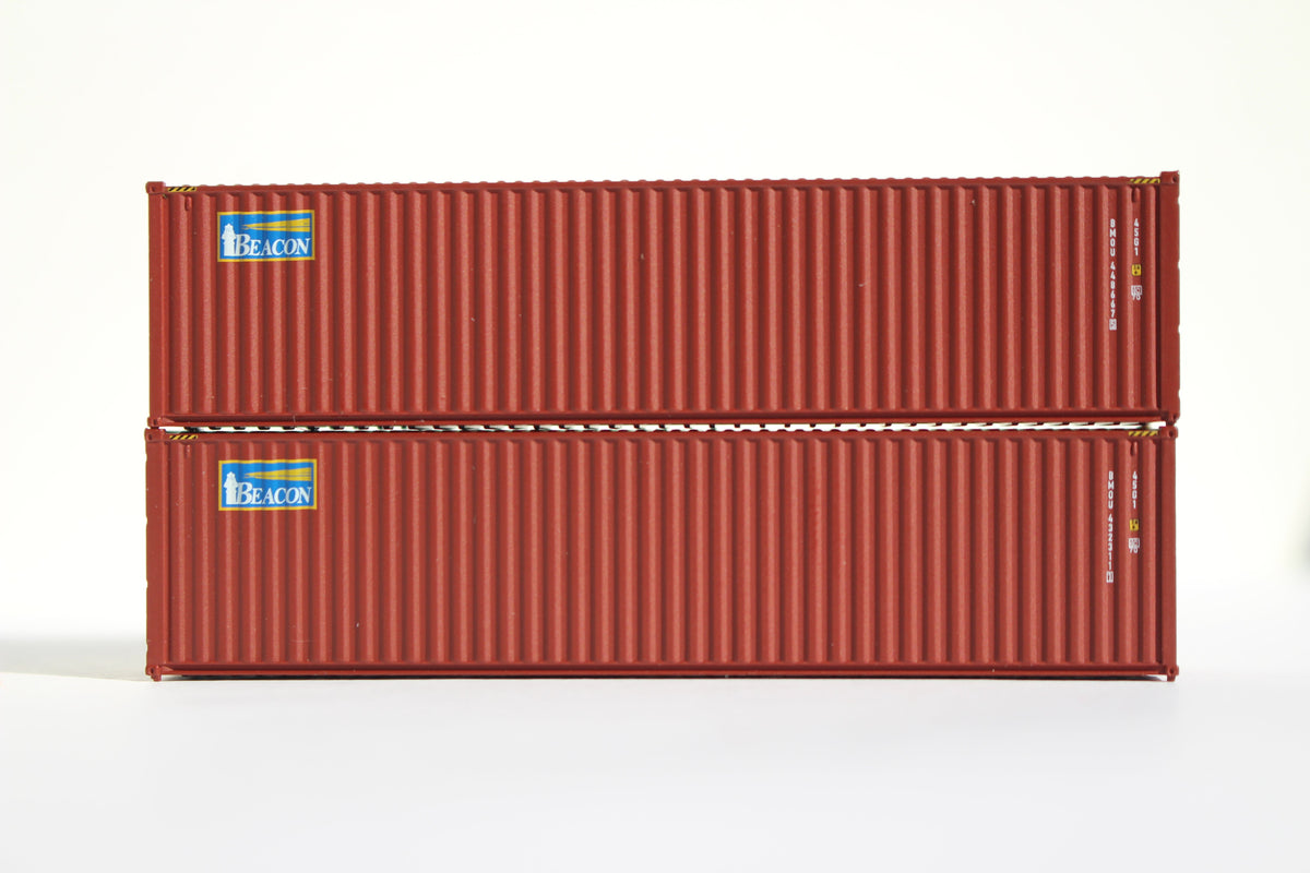 BEACON LEASING 40' HIGH CUBE containers with Magnetic system, Corrugated-side. JTC# (405013) exact product view 1
