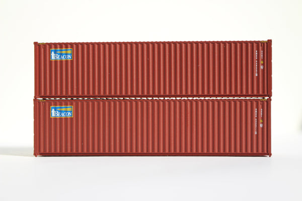 BEACON LEASING 40' HIGH CUBE containers with Magnetic system, Corrugated-side. JTC# (405013) exact product view 1