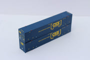 CSX Intermodal (boxcar logo) 53' HIGH CUBE 8-55-8, Set #3 corrugated containers with Magnetic system. JTC # (537095) exact product view 3