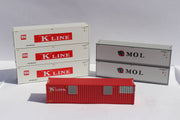 K Line and MOL Scheme 40' HC Reefer Set (5 reefers, 1 power generator) JTC# (406507) exact product view 2