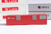 K Line and MOL Scheme 40' HC Reefer Set (5 reefers, 1 power generator) JTC# (406507) exact product view 3