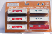 K Line and MOL Scheme 40' HC Reefer Set (5 reefers, 1 power generator) JTC# (406507) exact product view 1