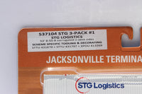 STG Logistics variety pack w/XPO patch 53' HIGH CUBE 8-55-8 Set # 1 corrugated containers. JTC # (537104) exact product view 2