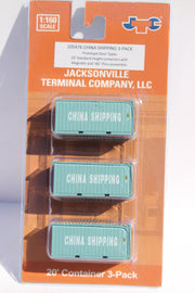 China Shipping 20' Std. height containers with Magnetic system (3-pack), Corrugated-side. JTC-205476 (205476) exact product view 1