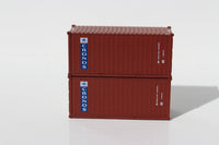 CRONOS (brown) 20' Std. height containers with Magnetic system, Corrugated-side. JTC-205332 (205332) exact product view 2