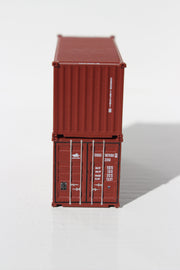 CRONOS (brown) 20' Std. height containers with Magnetic system, Corrugated-side. JTC-205332 (205332) exact product view 3