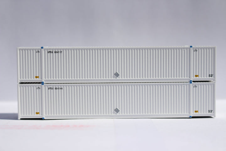 UPS SET #4 53' HIGH CUBE w/ side placards, 8-55-8 corrugated containers with Magnetic system, Corrugated-side. JTC # (537060) exact product view 1