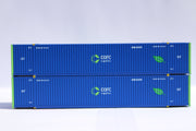 COFC Logistics - leaf logo (Green 53' End Post) 53' HIGH CUBE 8-55-8 corrugated containers with Magnetic system. JTC # (537100) exact product view 1