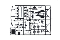 Italeri 3655 Ford Escort RS1800 Mk.II Rally, mechanical and interior parts on sprue