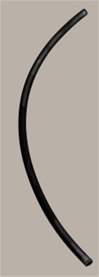 Black flexible tubing supplied with Italeri 3854 Truck Accessories II