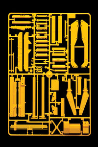 Italeri 3854 yellow sprue with pivoting crane and truck accessory components