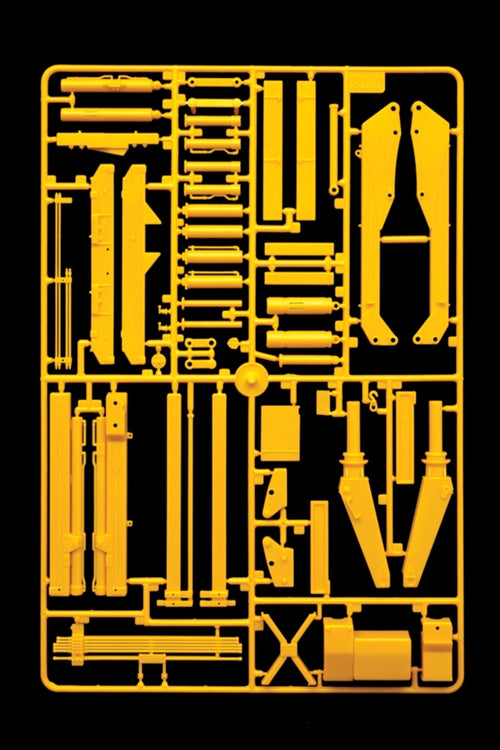 Italeri 3854 yellow sprue with pivoting crane and truck accessory components