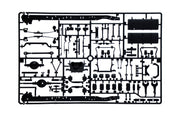 Italeri 3928 1:24 chassis and mechanical parts on sprues