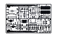 Italeri 3928 1:24 chassis and mechanical parts on sprues