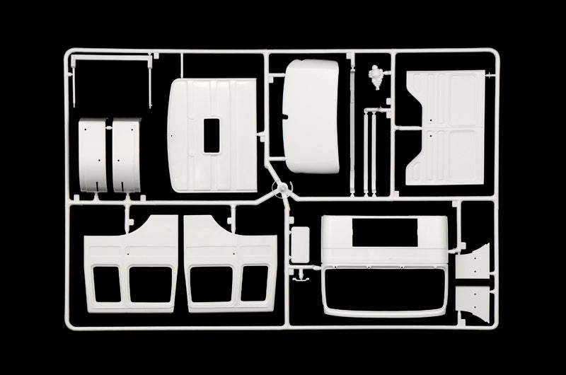 Italeri 3946 MAN F8 19.321 4x2 Tractor, white cab panels on sprue