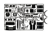 Italeri 3946 MAN F8 19.321 4x2 Tractor, engine and mechanical parts on sprue