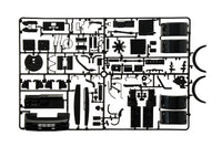 Italeri 3946 MAN F8 19.321 4x2 Tractor, engine and mechanical parts on sprue