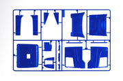 Italeri 3947 Scania R400 Streamline Flat Roof, blue cab panels on sprue