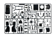 Italeri 3947 Scania R400 Streamline Flat Roof, chassis and mechanical parts on sprue