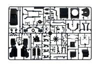 Italeri 3947 Scania R400 Streamline Flat Roof, chassis and mechanical parts on sprue