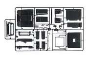 Italeri 3947 Scania R400 Streamline Flat Roof, interior components and seats on sprue
