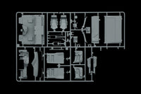 Italeri 3948 Mercedes-Benz MP4 Big Space, interior components on sprue