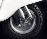Italeri 4633 Vespa 125 Primavera, front wheel and suspension detail