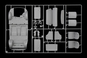 Italeri 4705 Fiat Abarth 695 SS / Assetto Corsa, floor pan, seats and interior parts on sprue