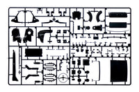 Italeri 4705 Fiat Abarth 695 SS / Assetto Corsa, mechanical components on sprue