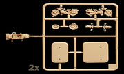 Italeri 6121 1:72 motorcycle and sidecar parts on sprue