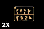 Italeri 6121 1:72 unpainted figure sprue with two-sprue quantity label