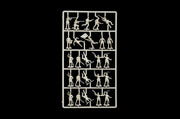 Italeri 6177 1:72 first unpainted infantry figure sprue