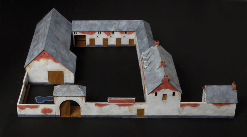 Italeri 6197 1:72 assembled and painted farmhouse example