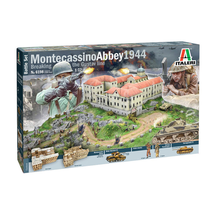 Italeri kit 6198 Montecassino 1944 Gustav Line Battle Set, 1:72, UPC 8001283061988