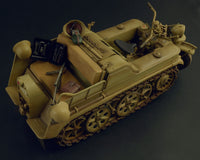 Italeri 7404 Sd.Kfz.2 Kettenkrad, rear-quarter view of the painted model