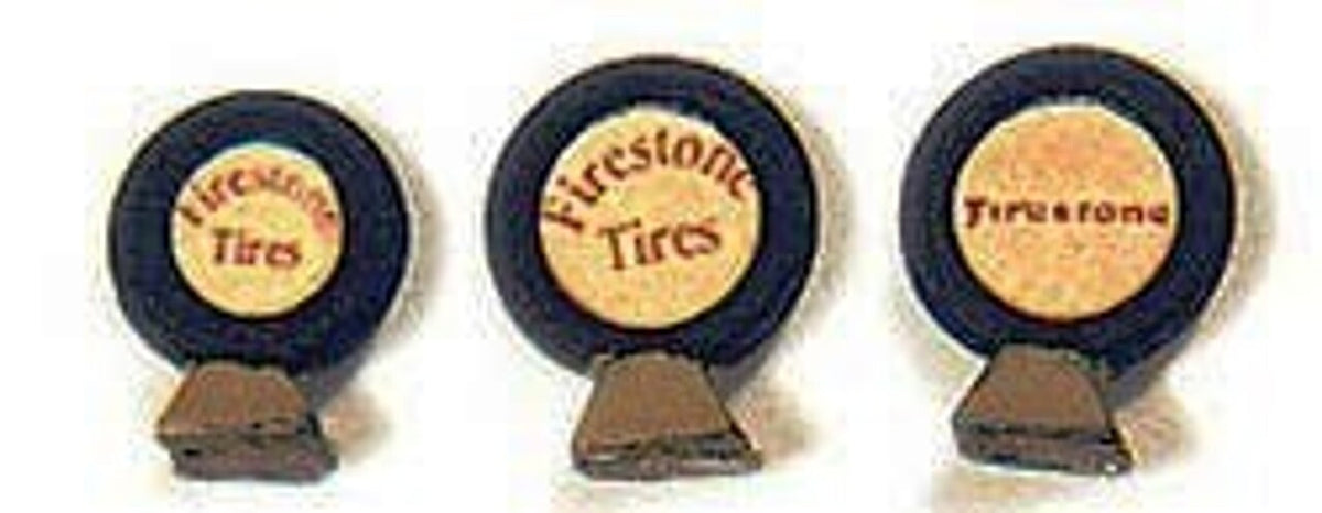 JL Innovative Custom Vintage Tire Display Painted/Labeled, SKU JLI316