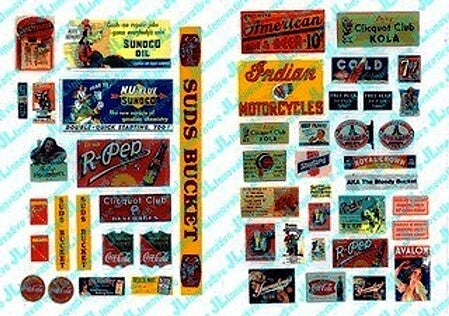 JL Innovative Design 362 Roadhouse Tavern HO full-color printed sign pack