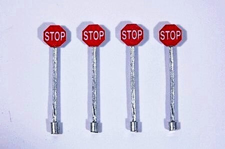 JL Innovative Design HO Red Stop Signs – 4 Pack 851 product image