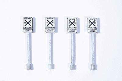 JL Innovative Custom Private Railroad Crossing Signs (4), SKU JLI854