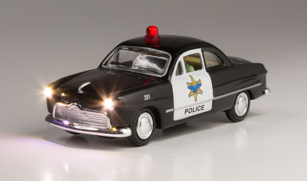Woodland Scenics JP5593 Police Car Just Plug Lighted Vehicle – HO Scale