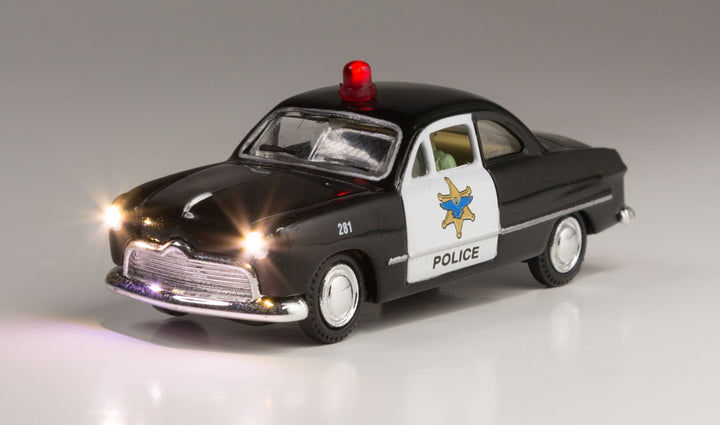 Woodland Scenics JP5593 Police Car Just Plug Lighted Vehicle – HO Scale