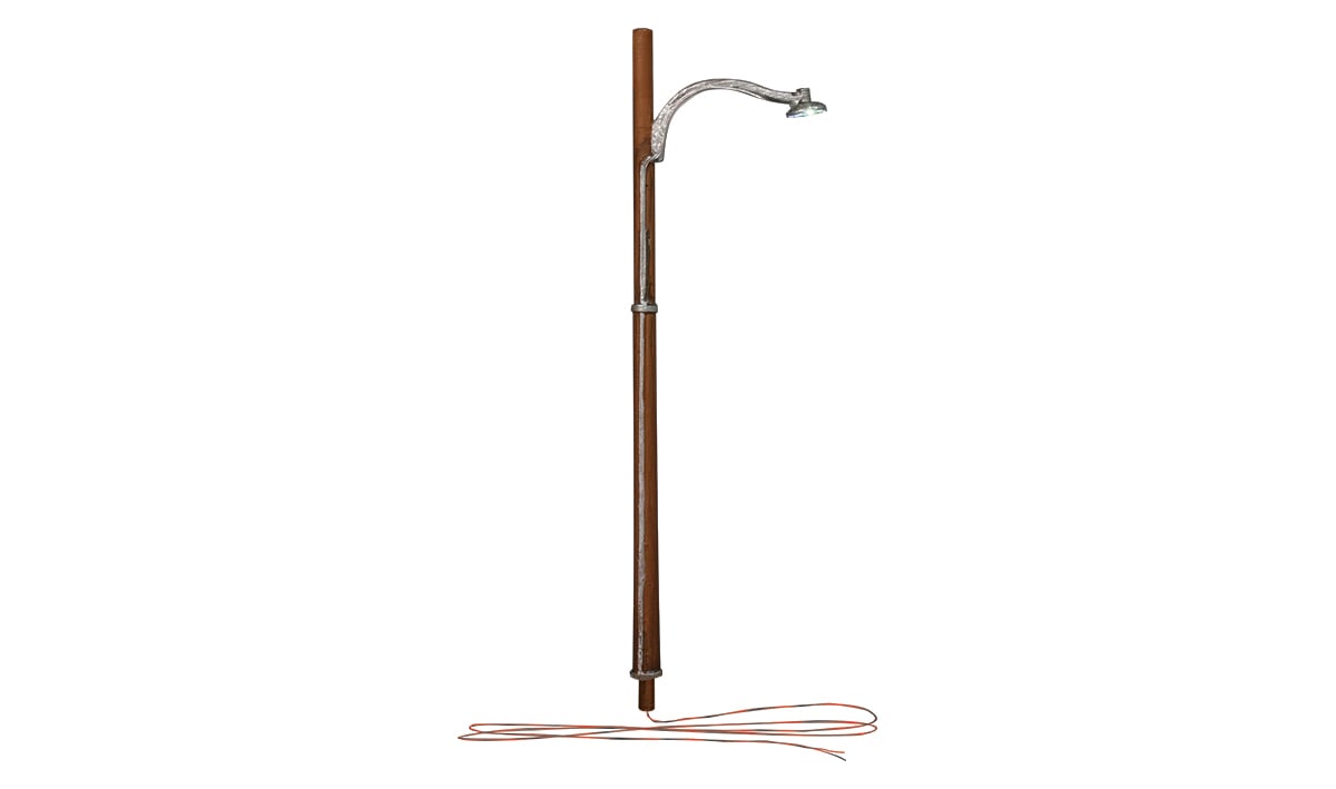 Woodland Scenics JP5638 Wooden Pole Street Lights – N, 3 Pack– product image